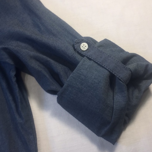 Banana republic cotton rolls sleeve shirt sz small - Picture 3 of 8